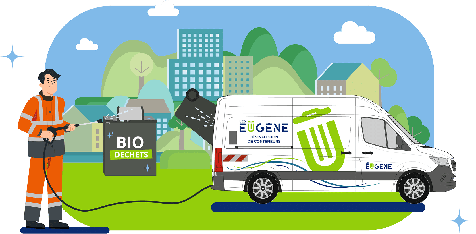 Laveuse Les Eugène en action