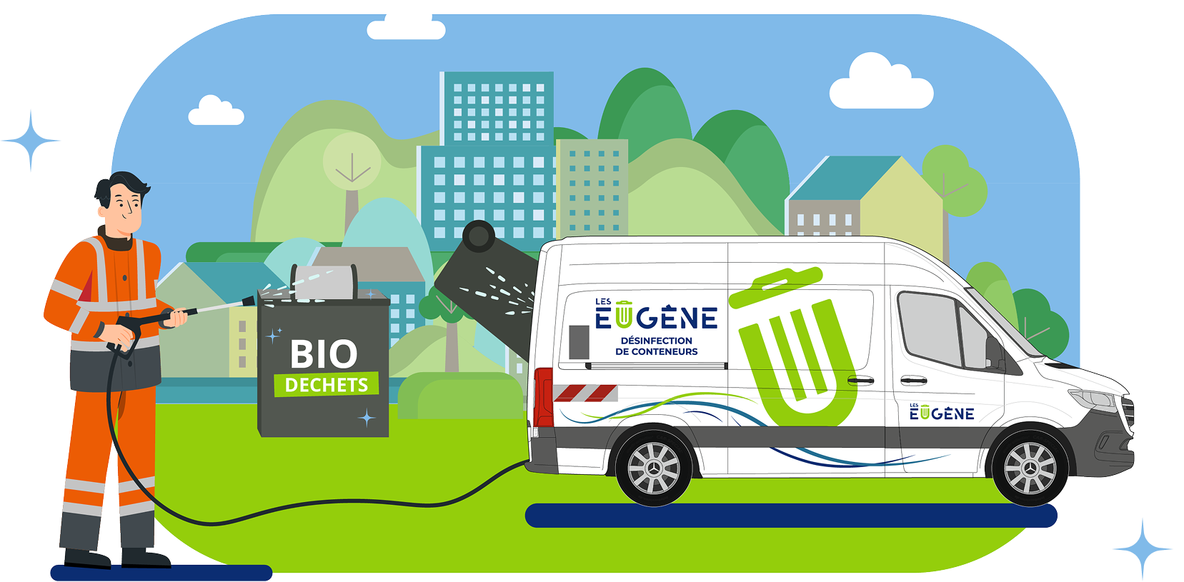 Laveuse Les Eugène en action