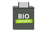 Borne biodéchets nettoyée par Les Eugène